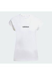 Adidas - Koszulka Essentials Linear Cotton. Kolor: biały, wielokolorowy, czarny. Materiał: bawełna. Sport: fitness #2