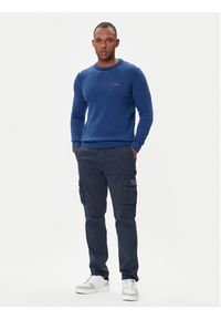 Aeronautica Militare Sweter 252MA1608UL00924 Niebieski Regular Fit. Kolor: niebieski. Materiał: wełna #4