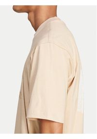 Adidas - adidas T-Shirt Mono IX6747 Beżowy Regular Fit. Kolor: beżowy. Materiał: bawełna