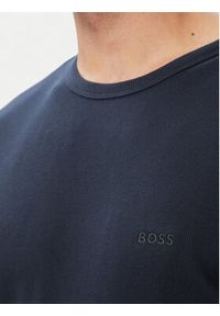 BOSS T-Shirt Rn 2P Rib 50563886 Niebieski Slim Fit. Kolor: niebieski. Materiał: bawełna #4