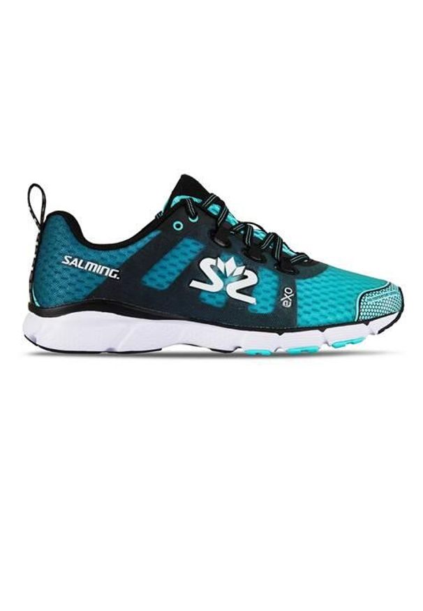 SALMING - Buty do chodzenia damskie Salming Enroute 2. Zapięcie: sznurówki. Kolor: niebieski. Materiał: materiał, syntetyk. Szerokość cholewki: normalna. Sport: turystyka piesza
