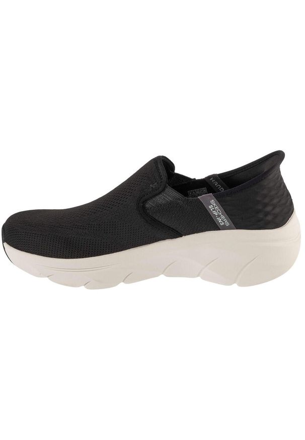 skechers - Buty sportowe Sneakersy męskie, Slip-ins: D'Lux Walker 2.0 - Reeler. Kolor: czarny. Sport: turystyka piesza