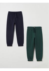 OVS Spodnie dresowe 1842745 Zielony Regular Fit. Kolor: zielony. Materiał: bawełna