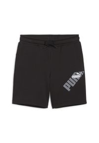 Szorty dla dzieci Puma Power. Okazja: na uczelnię. Kolor: czarny. Styl: sportowy. Sport: fitness, joga i pilates