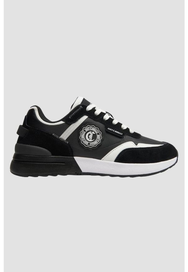Just Cavalli - JUST CAVALLI Czarne buty Fondo Action Basic, Rozmiar 44. Kolor: czarny