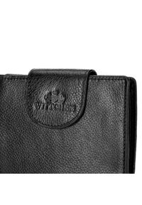 Wittchen - Damski portfel z RFID ze skóry klasyczny czarny. Kolor: czarny. Materiał: skóra #5