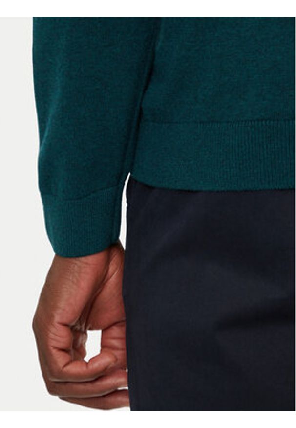 s.Oliver Sweter 2143173 Zielony Regular Fit. Kolor: zielony. Materiał: bawełna