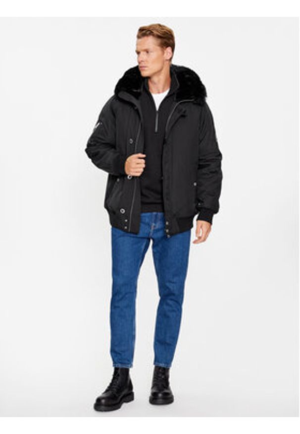 Moose Knuckles Kurtka bomber Strathmore M33MB027S Czarny. Kolor: czarny. Materiał: syntetyk