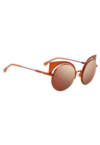 Fendi - FENDI - Pomarańczowe okulary przeciwsłoneczne. Kolor: pomarańczowy #4