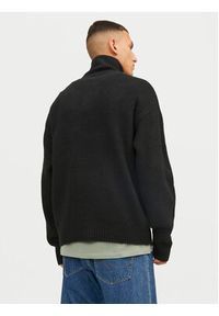 Jack & Jones - Jack&Jones Sweter Ollie 12241817 Czarny Relaxed Fit. Kolor: czarny. Materiał: syntetyk #4