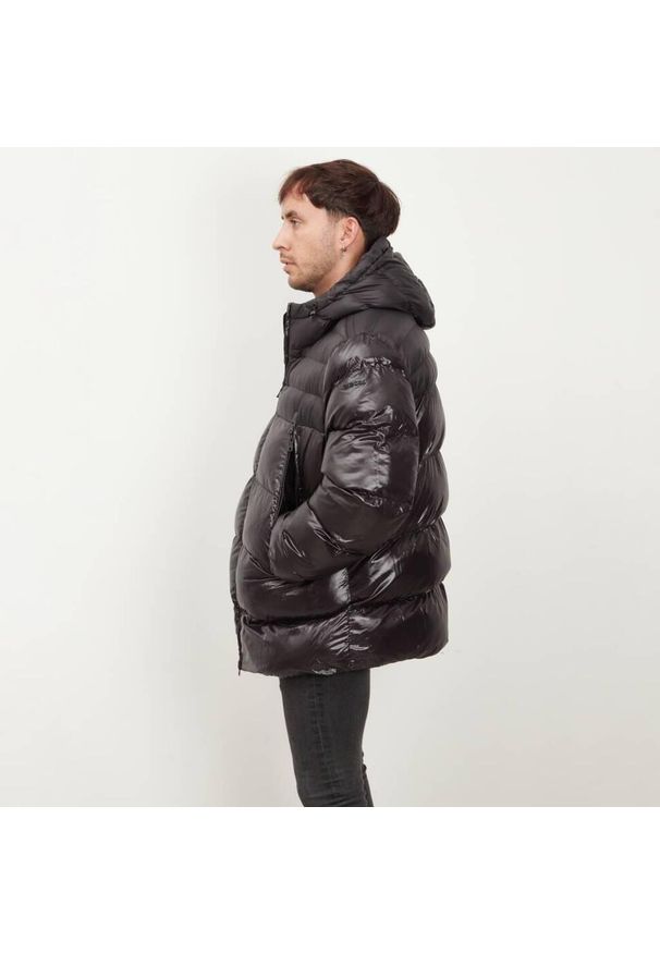 Geox - Kurtka GEOX M2628K TC162 M SILE HOOD JACKET Czarny. Kolor: czarny. Materiał: tkanina