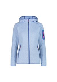 Polar z kapturem dla kobiet CMP. Typ kołnierza: kaptur. Kolor: niebieski. Materiał: polar. Sezon: zima. Sport: narciarstwo #1