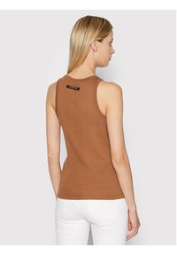 G-Star RAW - G-Star Raw Top Engineered Rib D19323-C678-C740 Brązowy Slim Fit. Kolor: brązowy. Materiał: bawełna #3