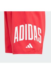 Adidas - Szorty do pływania adidas Sportswear Essentials Logo CLX Kids. Kolor: biały, czerwony, wielokolorowy. Materiał: tkanina