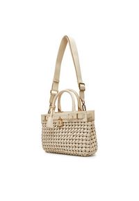 TOMMY HILFIGER - Tommy Hilfiger Torebka American Icon Mini Tote Le Wo AW0AW17395 Beżowy. Kolor: beżowy. Materiał: skórzane #5