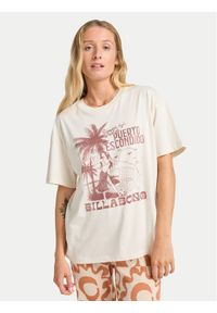 Billabong T-Shirt Oriana EBJZT00474 Beżowy Regular Fit. Kolor: beżowy. Materiał: bawełna #1