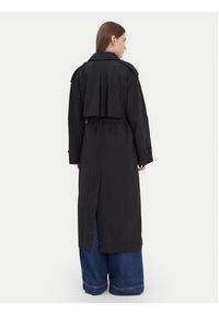 TOMMY HILFIGER - Tommy Hilfiger Trencz WW0WW45632 Czarny Oversize. Kolor: czarny. Materiał: syntetyk #3