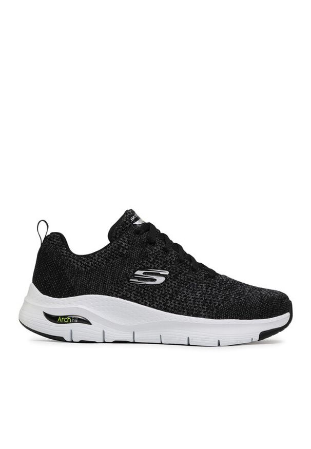 skechers - Skechers Sneakersy Paradyme 232041/BKW Czarny. Kolor: czarny. Materiał: materiał