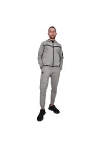 Dres bawełniany KEEZA City. Kolor: szary. Materiał: dresówka, bawełna