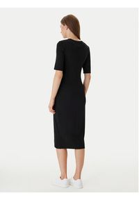 Calvin Klein Jeans Sukienka codzienna LV047D217G Czarny Slim Fit. Okazja: na co dzień. Kolor: czarny. Materiał: bawełna. Typ sukienki: proste. Styl: casual #3