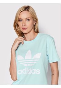 Adidas - adidas T-Shirt adicolor Classics Trefoil HK9638 Niebieski Regular Fit. Kolor: niebieski. Materiał: bawełna #4