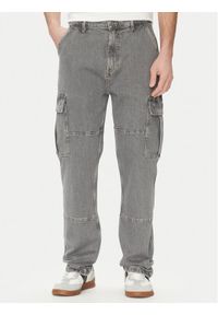 Guess Jeans Spodnie cargo M5GA88D5LW2 Szary Relaxed Fit. Kolor: szary