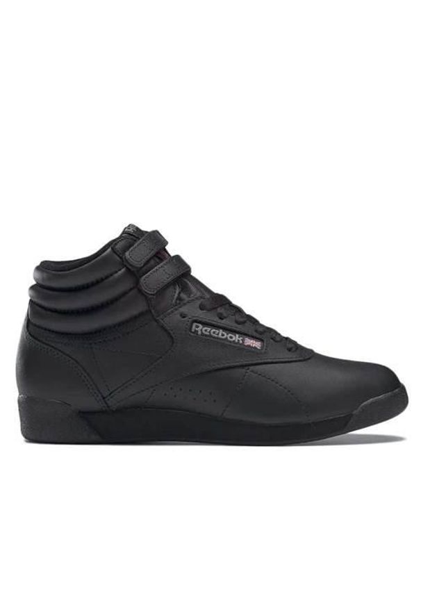 Buty do chodzenia damskie Reebok Freestyle. Zapięcie: rzepy. Kolor: czarny. Materiał: tkanina, materiał, skóra, syntetyk. Szerokość cholewki: normalna. Sport: turystyka piesza