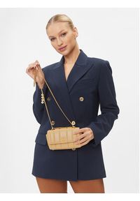 Tory Burch Torebka Kira Mini Flap Bag 142567 Beżowy. Kolor: beżowy. Materiał: skórzane