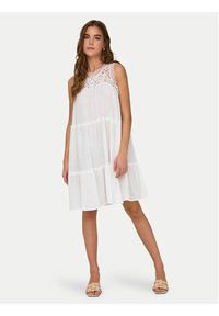 JDY Sukienka letnia Oda 15323448 Biały Regular Fit. Kolor: biały. Materiał: bawełna. Sezon: lato #2