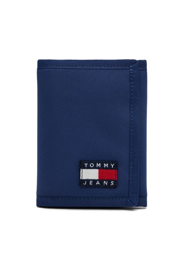 Tommy Jeans Mały Portfel Męski Tjm Ess Daily Nylon Tri Wallet AM0AM13269 Granatowy. Kolor: niebieski. Materiał: materiał