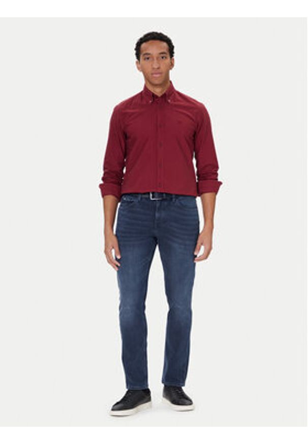 BOSS Koszula H-Roan 50544917 Czerwony Slim Fit. Kolor: czerwony. Materiał: bawełna