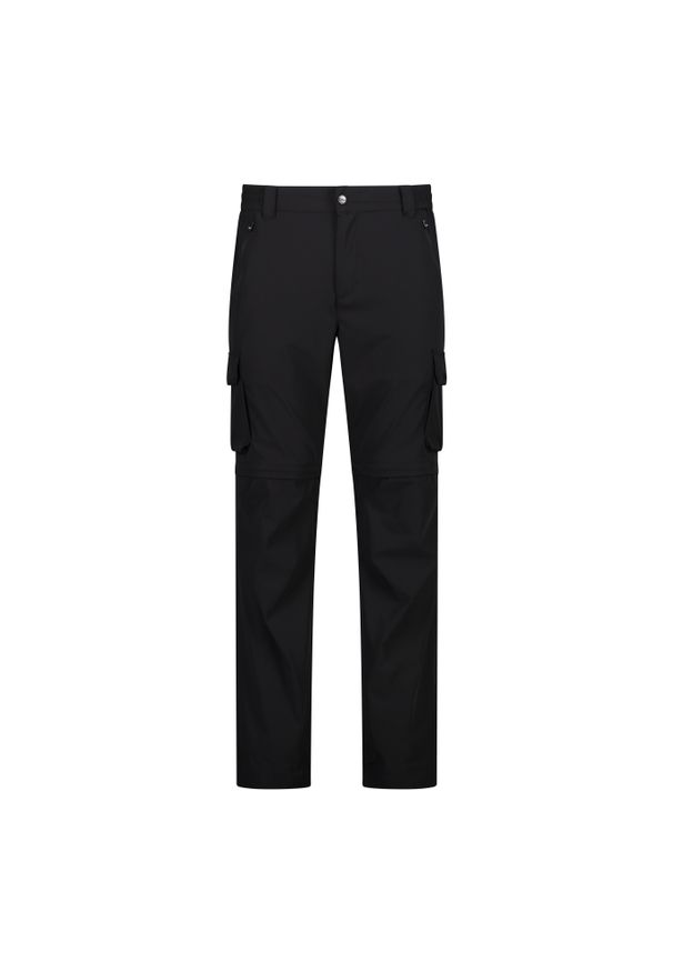 Spodnie z odpinanymi nogawkami męskie CMP Flux Zip Off Pant. Kolor: czarny. Sezon: lato. Sport: turystyka piesza