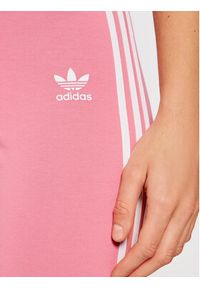 Adidas - adidas Legginsy adicolor Classics 3-Stripes H09422 Różowy Slim Fit. Kolor: różowy. Materiał: bawełna #3