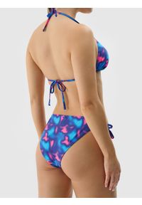 4f - 4F Dół od bikini damski - multikolor L. Kolor: wielokolorowy. Materiał: materiał, włókno, syntetyk, elastan. Wzór: nadruk