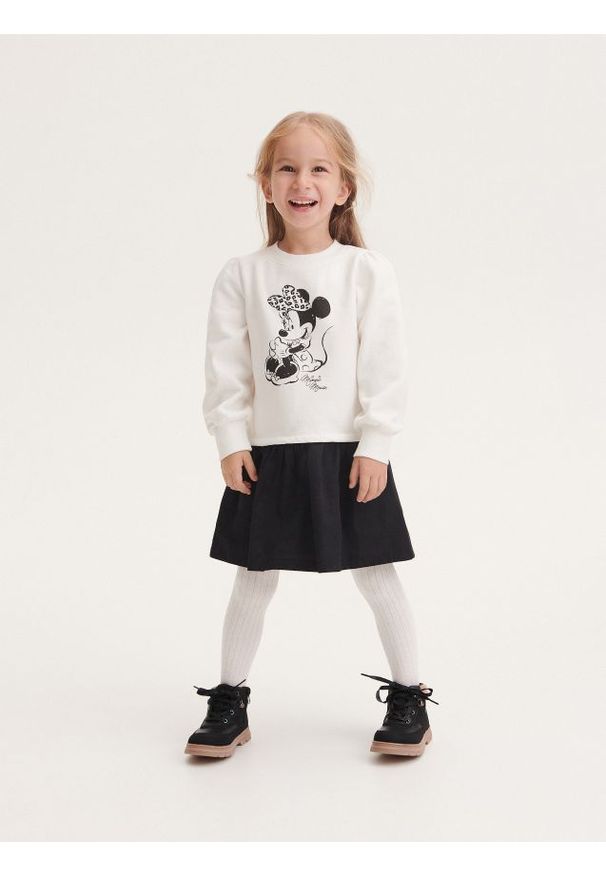 Reserved - Dresowa sukienka Minnie Mouse - wielobarwny. Materiał: dresówka. Wzór: motyw z bajki