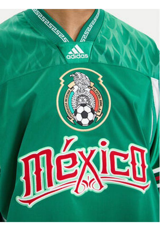 Adidas - adidas T-Shirt Bringbacks Remixed Mexico KD5986 Zielony Oversize. Kolor: zielony. Materiał: syntetyk