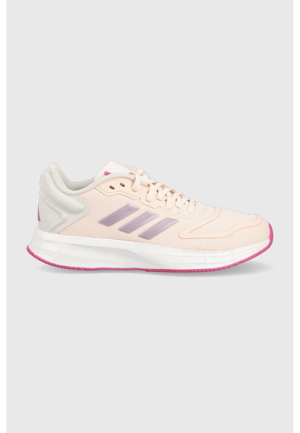 adidas Performance buty do biegania Duramo 10 kolor beżowy. Zapięcie: sznurówki. Kolor: beżowy. Materiał: syntetyk, materiał, guma. Szerokość cholewki: normalna