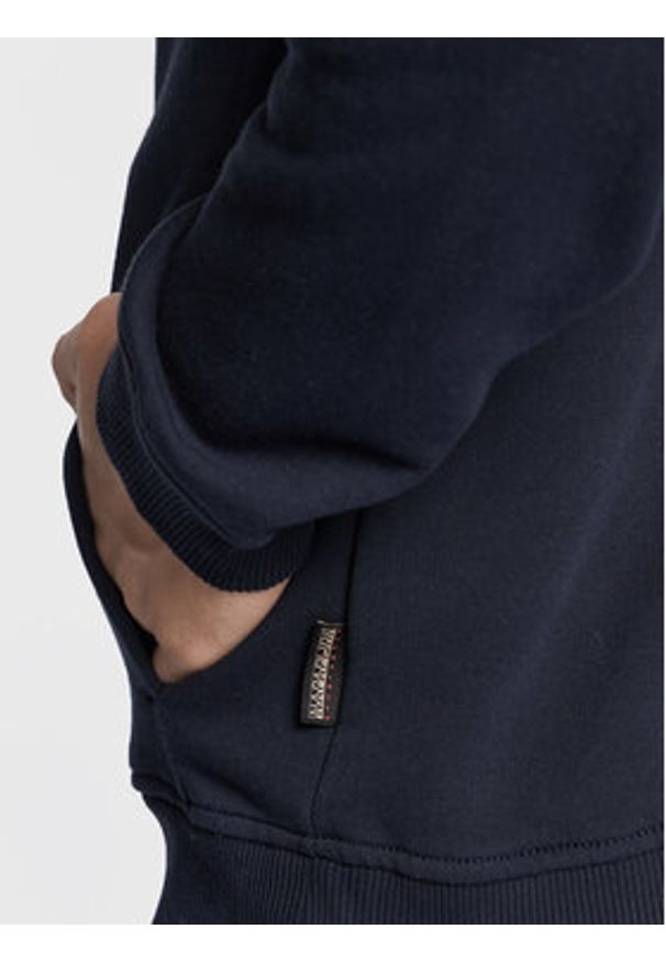 Napapijri Bluza Balis NP0A4GBA Granatowy Regular Fit. Kolor: niebieski. Materiał: bawełna