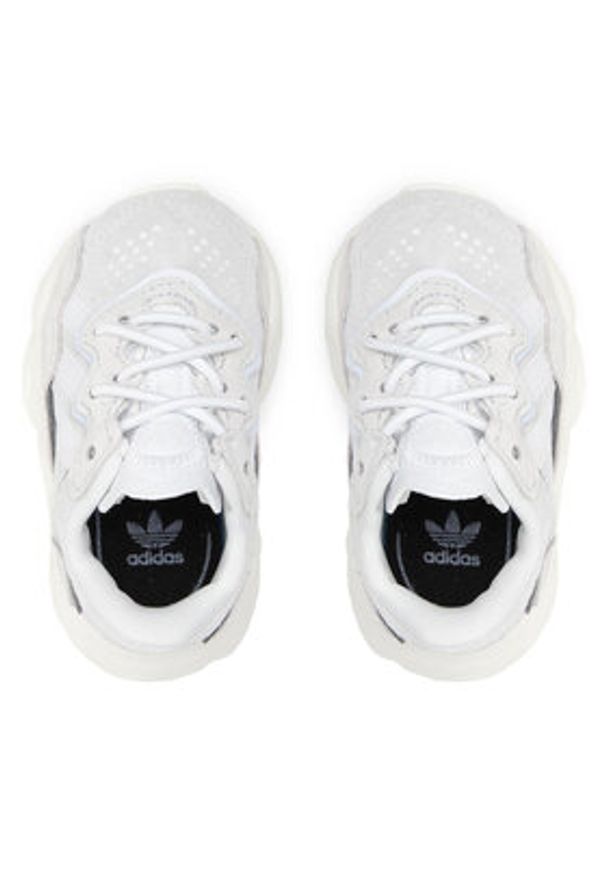 Adidas - adidas Sneakersy Ozweego El I EF6301 Szary. Kolor: szary. Materiał: skóra, zamsz