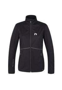 Kurtka softshell damska Hannah Alison. Kolor: czarny. Materiał: softshell. Sport: turystyka piesza #1
