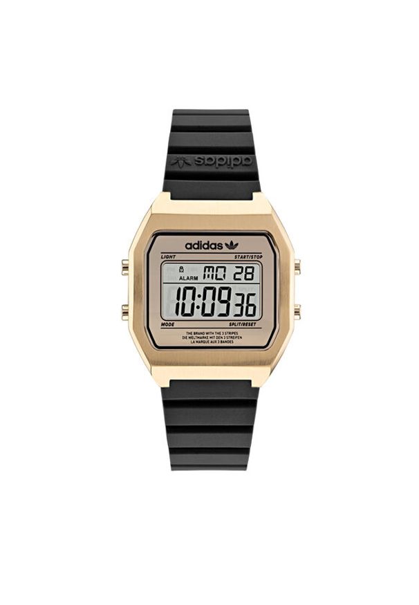 adidas Originals Zegarek Street Digital Two AOST22075 Czarny. Kolor: czarny. Styl: street