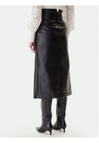 Morgan Spódnica z imitacji skóry 242-JADY Czarny Regular Fit. Kolor: czarny. Materiał: skóra #4