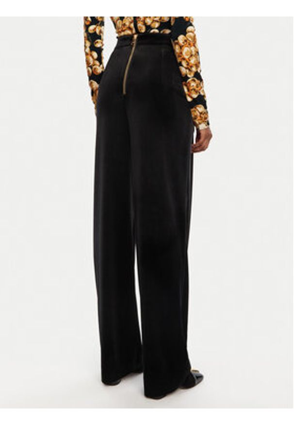 Balmain Spodnie materiałowe DF0PQ312JG50 Czarny Regular Fit. Kolor: czarny. Materiał: syntetyk