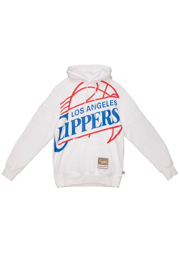 Mitchell & Ness - Sweatshirt z kapturem Los Angeles Clippers. Typ kołnierza: kaptur. Kolor: biały. Sport: koszykówka