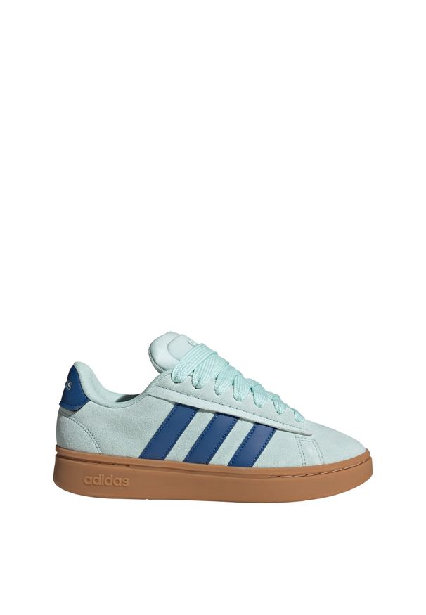 Adidas - Buty Grand Court Alpha. Kolor: brązowy, niebieski, zielony, wielokolorowy. Materiał: tkanina. Styl: sportowy