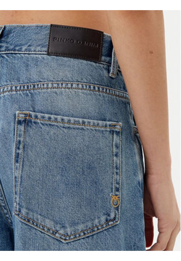 Pinko - PINKO Jeansy Lovely 104600 Niebieski Loose Fit. Kolor: niebieski