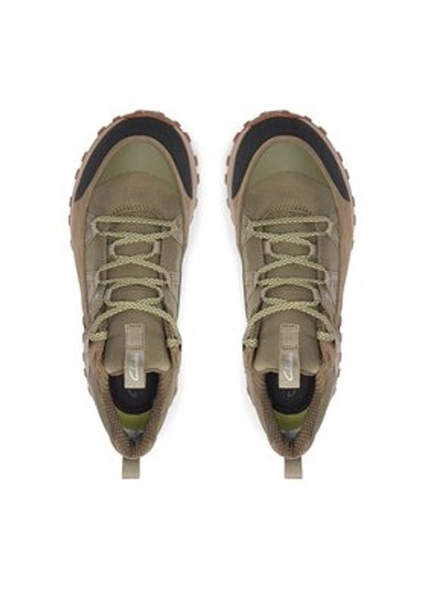 Clarks Półbuty ATLTrekRun Gtx GORE-TEX 261726947 Khaki. Kolor: brązowy. Materiał: materiał