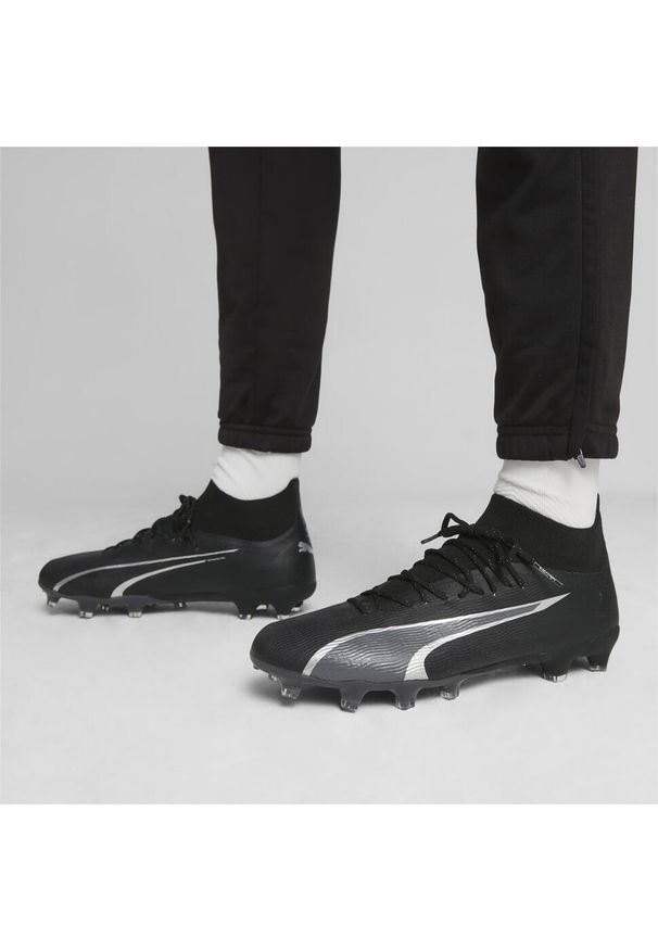Buty piłkarskie męskie Puma Ultra Pro Fg/ag. Kolor: szary, wielokolorowy, czarny. Materiał: syntetyk, materiał, tkanina. Sport: piłka nożna