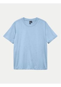 Vero Moda T-Shirt Paulina 10316991 Niebieski Regular Fit. Kolor: niebieski. Materiał: bawełna