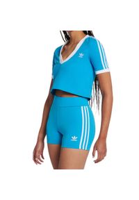 Koszulka sportowa damska Adidas Aeroknit Seamless. Kolor: niebieski. Materiał: bawełna, elastan